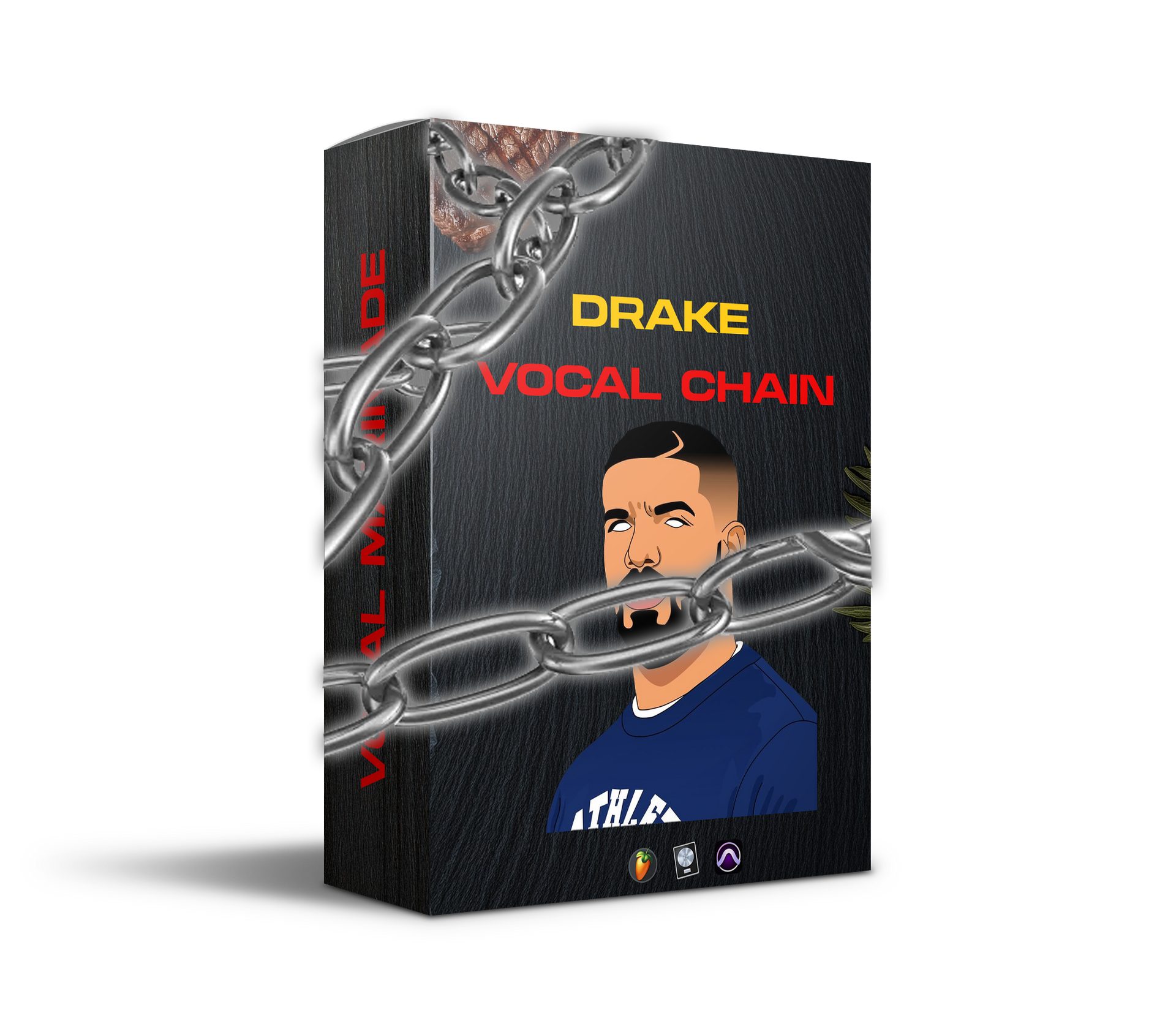 Drake Vocal Chain Preset by Carnivore Audio, featuring iconic chain design, compatible with FL Studio, Logic Pro X, and Pro Tools.
